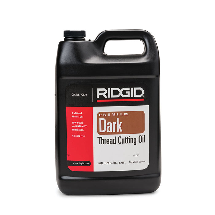 RIDGID 70830 Low Odor Anti-Misting Dark Thread Cutting Oil, 1 Gallon