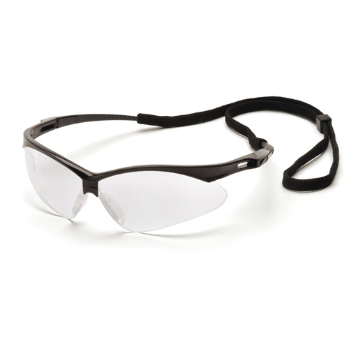 Pyramex SB6310STP PMXTREME Eyewear Clear Anti Fog Lens Safety Glasses with Black Frame & Cord - My Tool Store