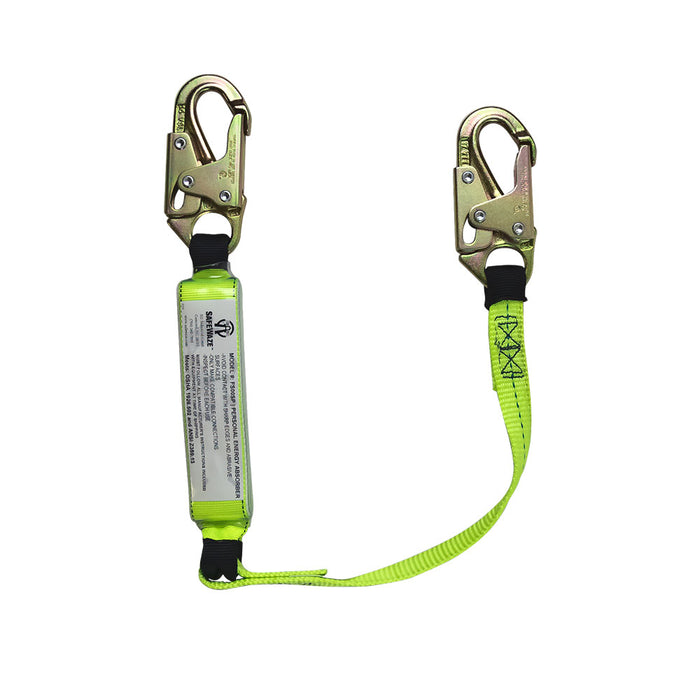 Safewaze FS560-3 3' Lanyard With Double Locking Snap Hooks