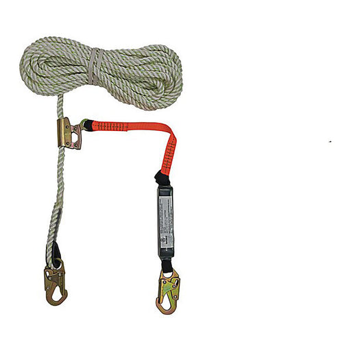 Safewaze FS700-50GA-3E 50' Rope Lifeline With 3' Lanyard Attached To Fall Arrester - My Tool Store
