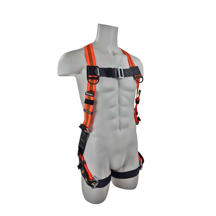 Safewaze FS99185-E V-Line Full Body Harness: Universal, 1D, Mb Chest, Tb Legs