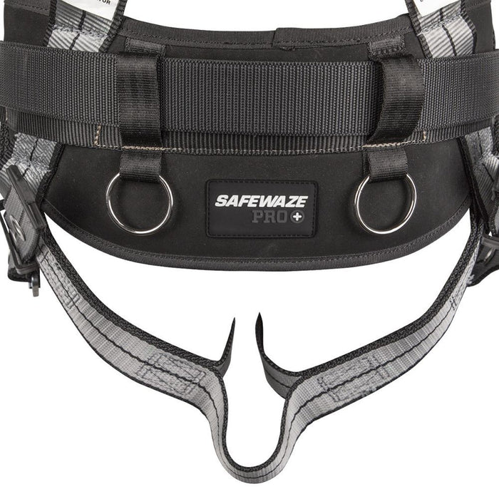 Safewaze 020-1185 PRO+ Slate Construction Harness: Alu 3D, Alu QC Chest, Alu FD, TB Legs, 2X