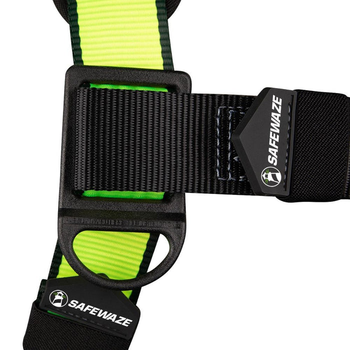 Safewaze FS185-2X PRO Full Body Harness: 1D, MB Chest, TB Legs, 2X