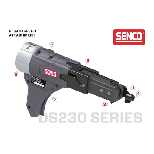 Senco DS230-D2 9Z0012N 2" Auto-Feed Screwdriver Attachments for DeWalt Cordless - My Tool Store