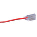 Southwire 2489SW8804 14/3 100' SJTW Extension Cord Red with Lighted Ends - My Tool Store
