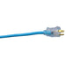 Southwire 2578SW000H 12/3 50' SJTW Cool Blue Extension Cord W/Lighted Ends (Extra Durable HD) - My Tool Store