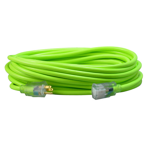 Southwire 2578SW000X 12/3 50' SJTW Cool Green with Lighted Ends - My Tool Store