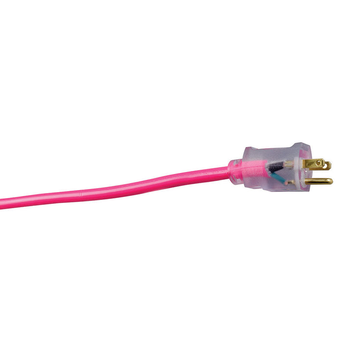 Southwire 2579SW000A 12/3 100' SJTW Cool Pink with Lighted Ends - My Tool Store