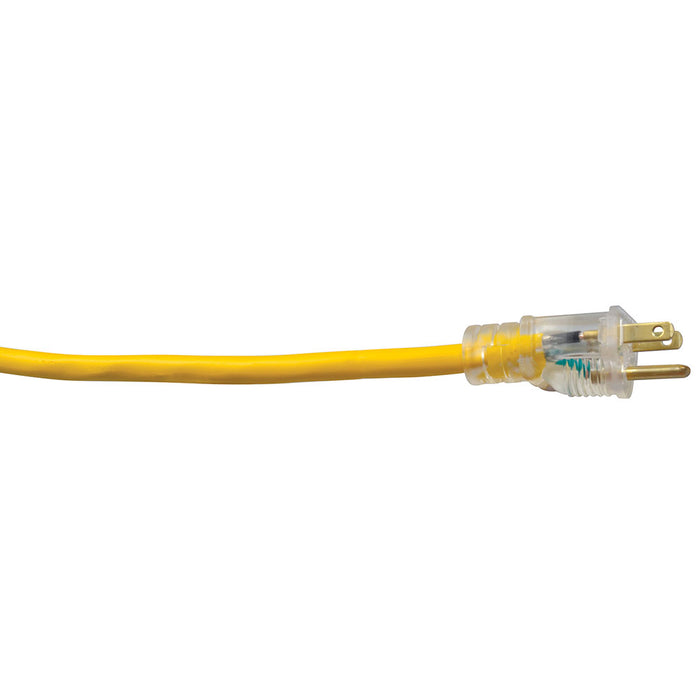 Southwire 4188SW8802 12/3 50' SJTW TRI-SOURCE Yellow Extension Cord W/Lighted End - My Tool Store