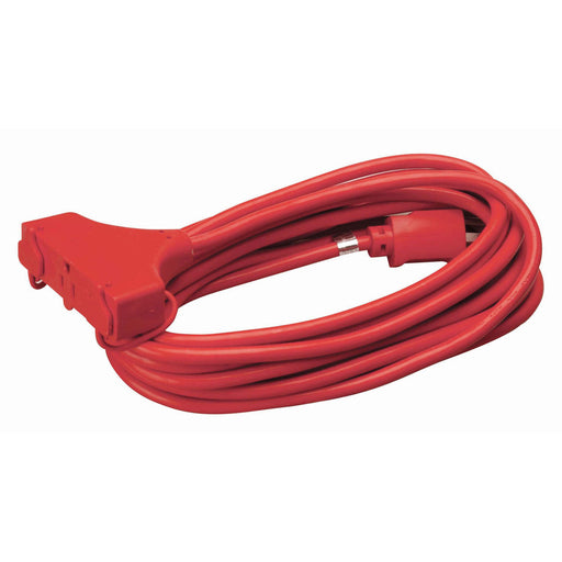 Southwire 4217SW8804 25' SJTW 14/3 Three-Way Power Block (Red) - My Tool Store
