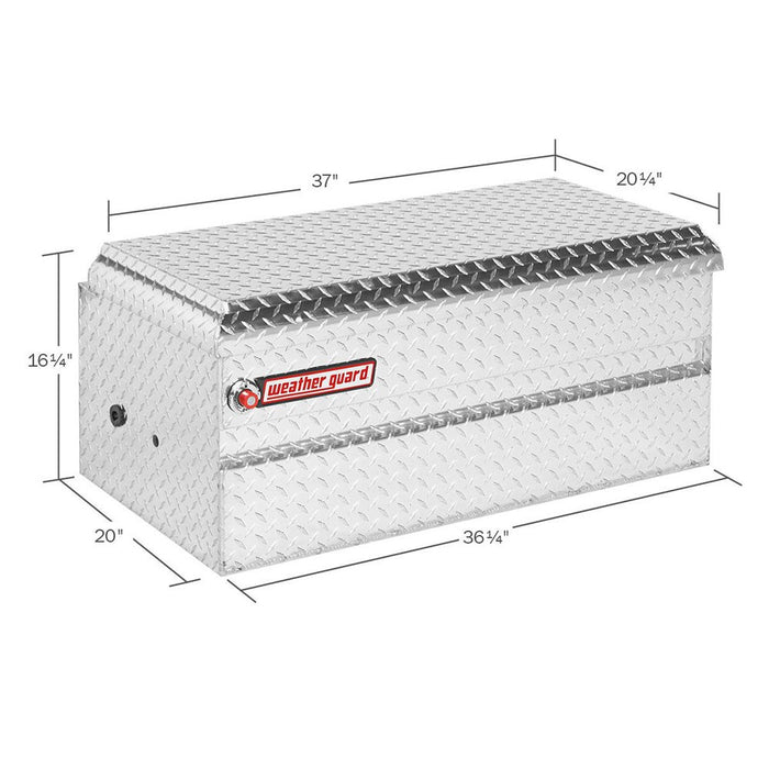 Weather Guard 644-0-01 Clear Aluminum Compact All-Purpose Chest, 6 cu ft