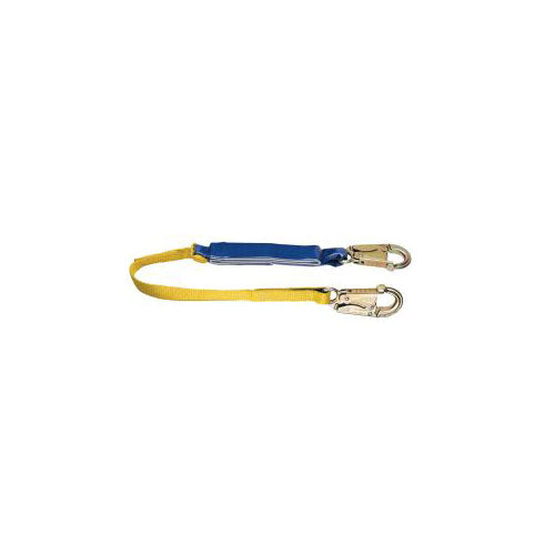 Werner C311104 3' DeCoil Lanyard (DCELL Shock Pack, 1" Web, Snap Hook) - My Tool Store