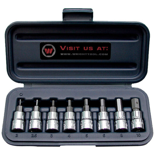Wright Tool 353 3/8" Drive 8 Piece Hex Metric Set with Bit 2mm - 10mm - My Tool Store