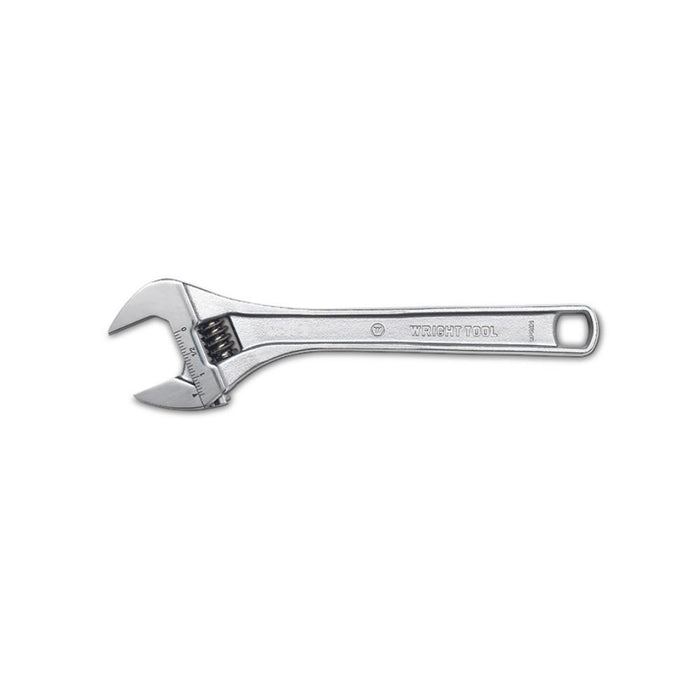 Wright Tool 9AC08 Adjustable Wrench Maximum Capacity 1-1/8" Chrome - 8"
