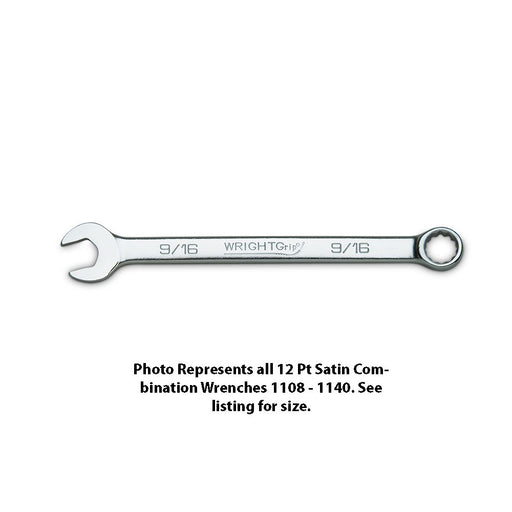 Wright Tool 1122 Combination Wrench WRIGHTGRIP 2.0 12 Point Satin 11/16" - My Tool Store