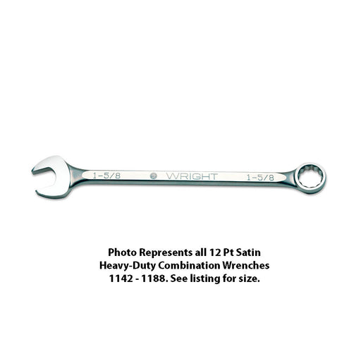 Wright Tool 1182 Combination Wrench WRIGHTGRIP 2.0 12 Point Satin 2-9/16" - My Tool Store