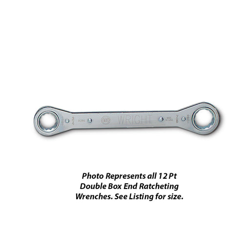 Wright Tool 9383 Ratcheting Double Box End Laminated Wrench 1/2" x 9/16" - My Tool Store
