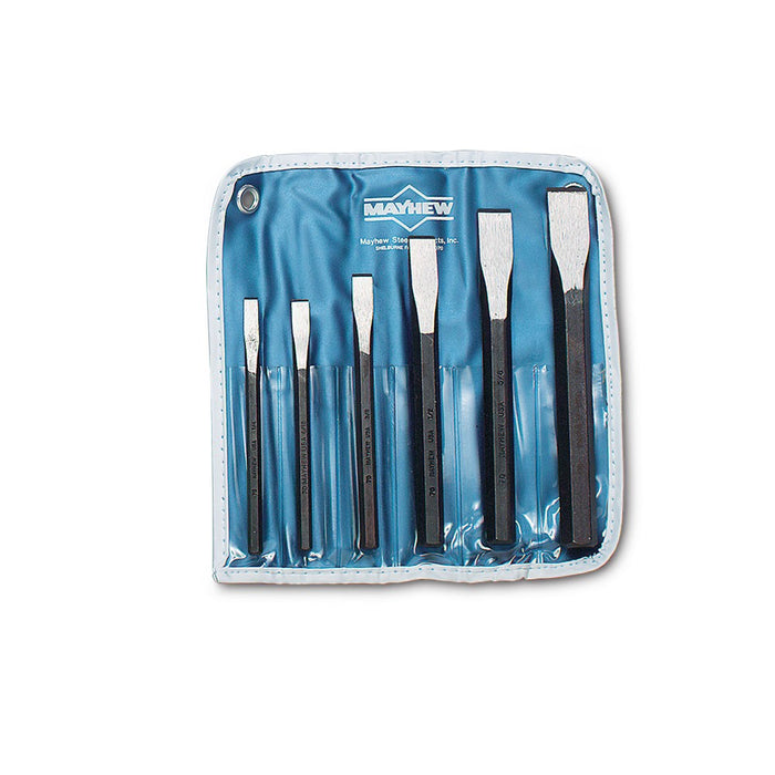 Wright Tool 9662 Cold Chisel 6 Piece Set with Pouch 1/4" - 3/4"