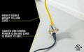 Yellow Jacket 2882 12/3 Heavy Duty 15-Amp, 125 Volts 1875 Watts, Premium SJTW Contractor Grade - My Tool Store
