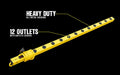 Yellow Jacket 5154 4-Foot Metal Power Strip With 510J Surge Protector and Re-settable Circuit B - My Tool Store