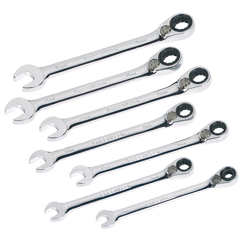 Greenlee 0354-02 WRENCH SET,RATCHET 7 PC-METRIC