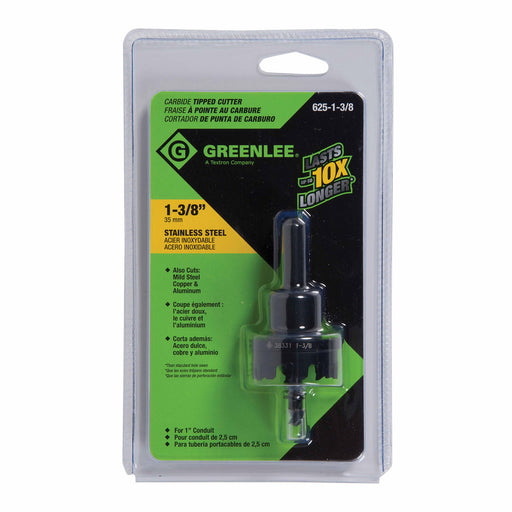 Greenlee 625-1-3/8 CUTTER, HOLE-CARBD (1.375",35.0M - My Tool Store