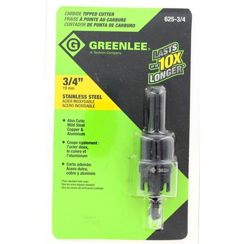 Greenlee 625-3/4 3/4" Carbide-Tipped Hole Cutter